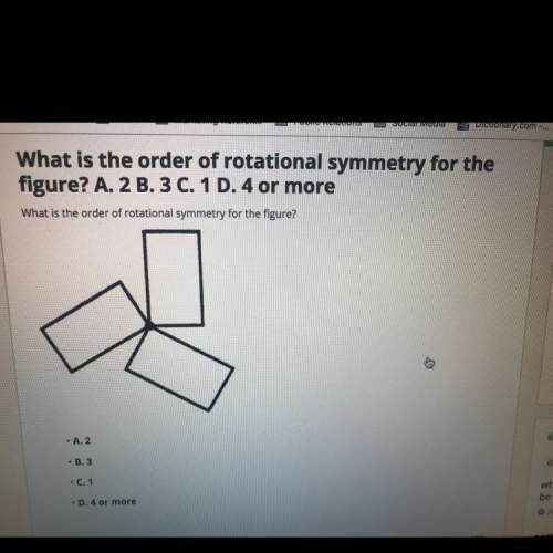 What is the order of rotational symmetry for the figure