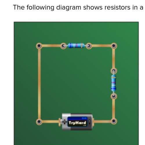 The following diagram shows resistors in a circuit.