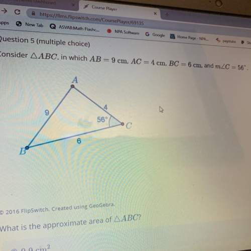 What is the approximate area of abc?