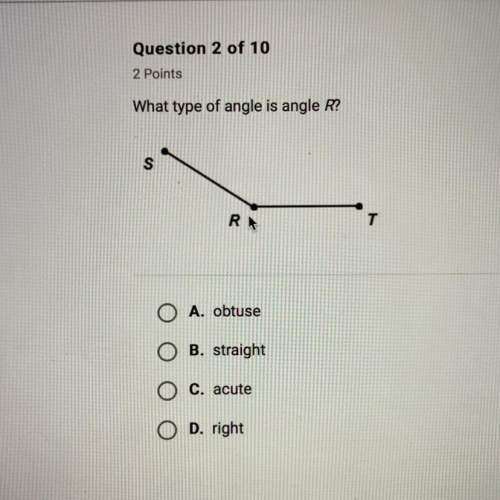 A.obtuse  b.straight  c.acute  d.right