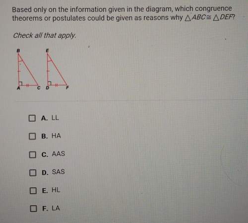 Based on the information given in the diagram, which congruence theorems or postulates could be give