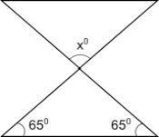 Find the measure of angle x in the figure below: (1 point)