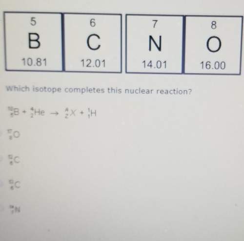 Which isotope completes this nuclear reaction?