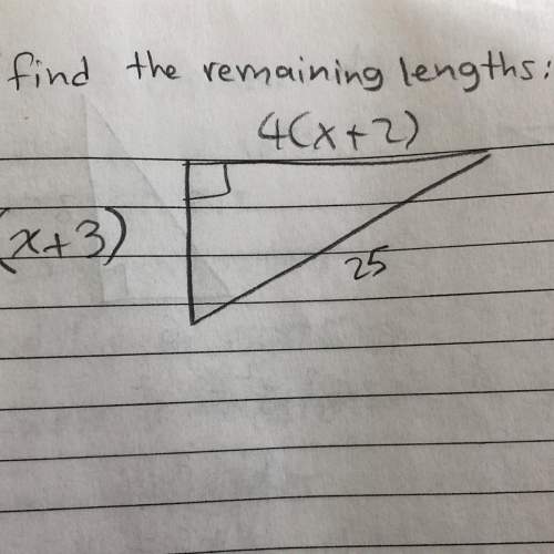 On this pythagorean question, find x.