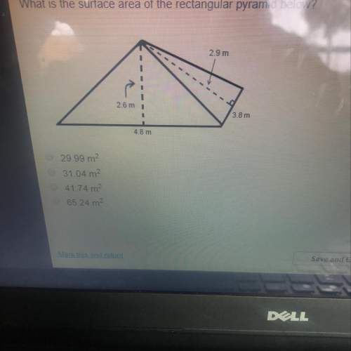 What is the surface area of the rectangular pyramid