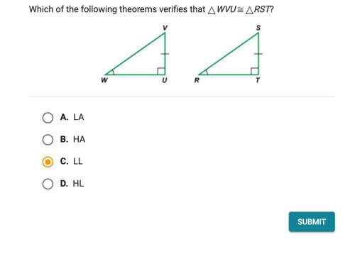 Which of the following theorems verifies that wvu is congruent to rst? (apex)