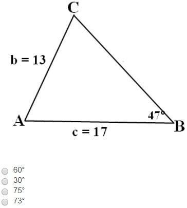 Find the the measure of angle c
