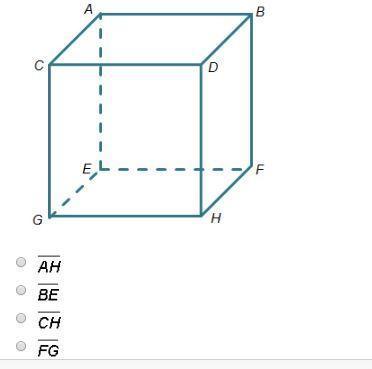 Which is a diagonal through the interior of the cube?