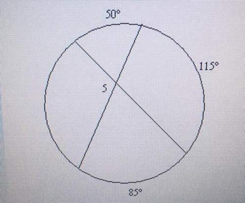Find the measure of the numbered angle. select one:  a. 62.5 b. 105