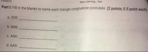 Fill in the blanks to name each triangle congruence postulate.