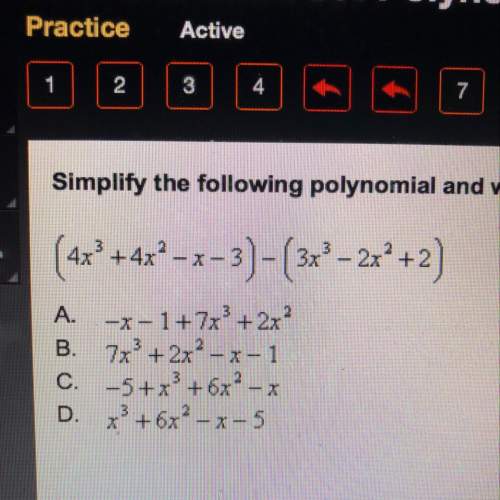 Simplify the following polynomial and write the answer in standard form.