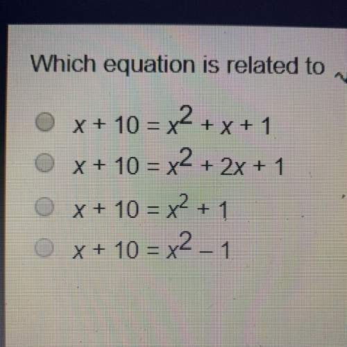 Which equation is related to sqrt(x+10)-1 =x