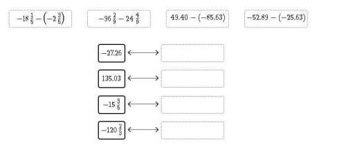 Drag the tiles to the correct boxes to complete the pairs. match the subtraction expressions t