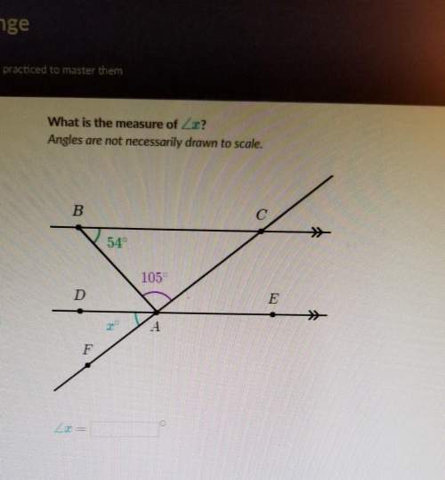 What is the measure of x? me on this geometry question.