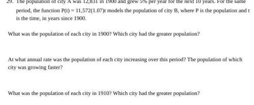 Plz population of city a was 12,831 in 1900 and grew 5% per year for the next 10 years. for the sa