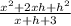 \frac{x^{2}+2xh+h^{2}}{x+h+3}
