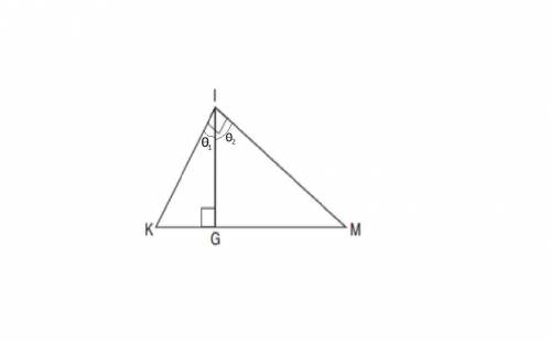 In the diagram below of right triangle KMI, altitude IG is drawn to hypotenuse KM. If KG = 9 and IG=