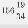 Divide. 5,323 ÷ 34 Enter your answer in the boxes as a mixed number in simplest form.