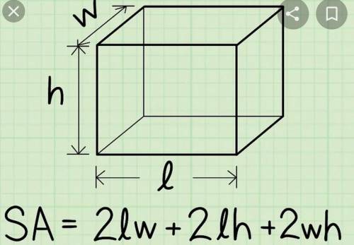 Which could be the dimensions of a rectangular prism whose surface area is less than 160 square feet