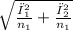 \sqrt{\frac{σ^2_{1} }{n_{1} } +\frac{σ^2_{2} }{n_{1} } }