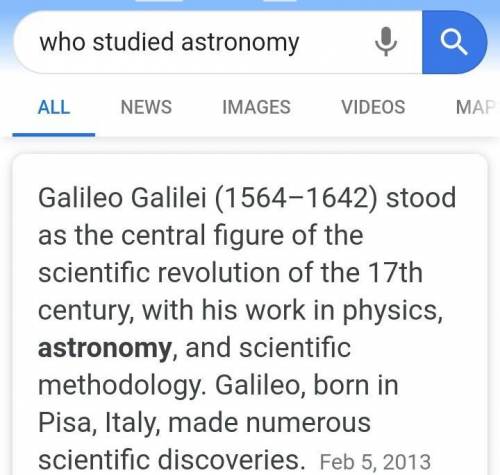 Who studied astronomy