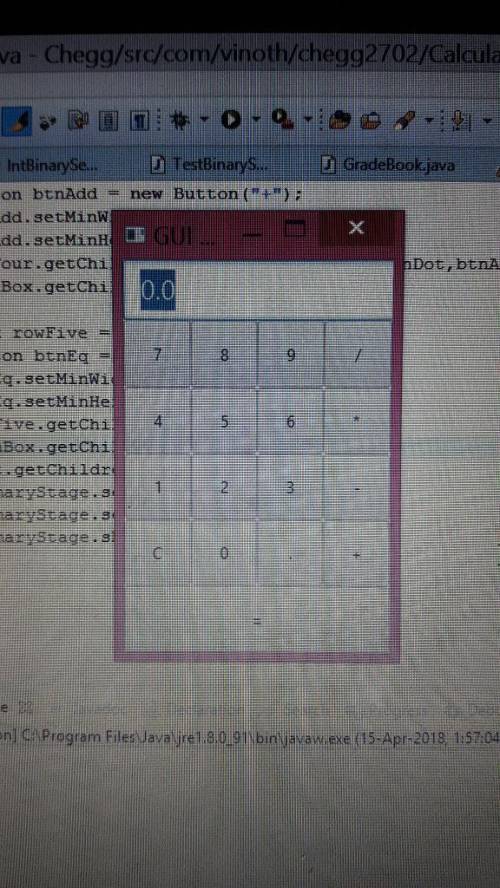 In this assignment, you will write a user interface for your calculator using JavaFX. Your graphical
