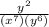 \frac{y^{2} }{(x^7)(y^6)}