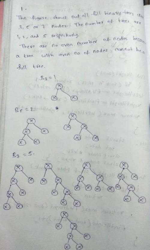 A binary tree is full if all of its vertices have either zero or two children. Let Bn denote the num