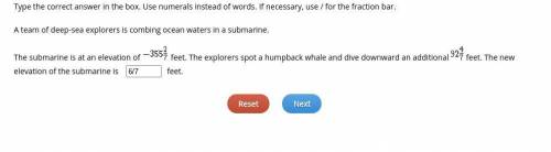 The submarine is at an elevation of -335 2/7 feet. The explorers spot a humpback whale and dive down