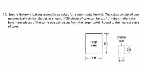 Smiths bakery is baking several large cakes for a community festival. The cakes consist of two geome