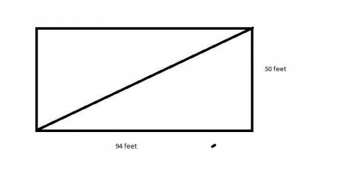 Read the question carefully 2 points 1. A basketball court is in the shape of a rectangle that is 94