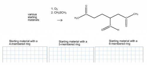 Provide the structures of the three possible starting materials for the following reaction. One has