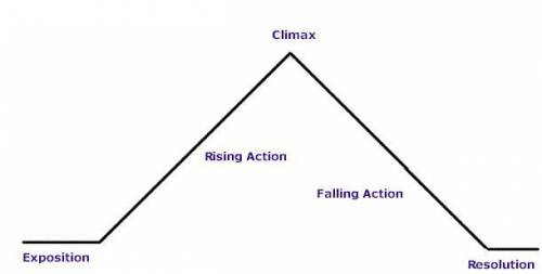 HL  Does plot development or Plot sequence include, exposition, rising action, climax ,falling actio
