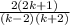\frac{2(2k+ 1)}{(k-2)(k+2)}