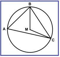 In Circle M, points A, B, and C are located on the circle such that measure angle CBM equals to 34 d