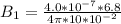 B_1 = \frac{4.0*10^{-7}*6.8}{4 \pi *10*10^{-2}}