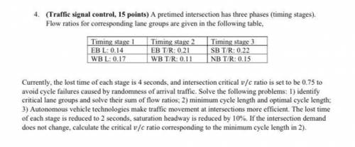 Currently, the lost time of each stage is 4 seconds, and intersection critical v/c ratio is set to b