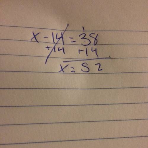 Solve  for  x. x− 1 4 = 3 8    enter your simplified answer in the box