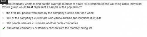 A cable company wants to find out the average number of hours its customers spend watching cable tel