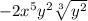 -2x^{5}y^{2}\sqrt[3]{y^{2}}