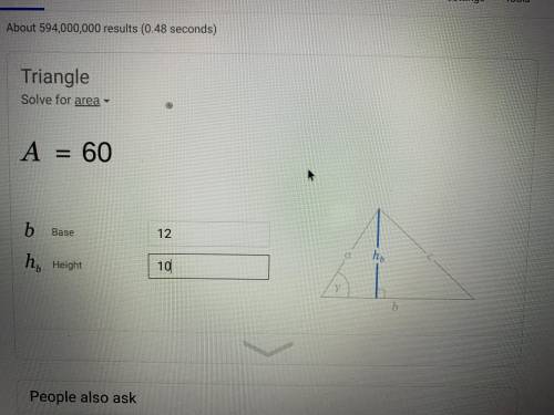 What is the area of the triangle? Please help.