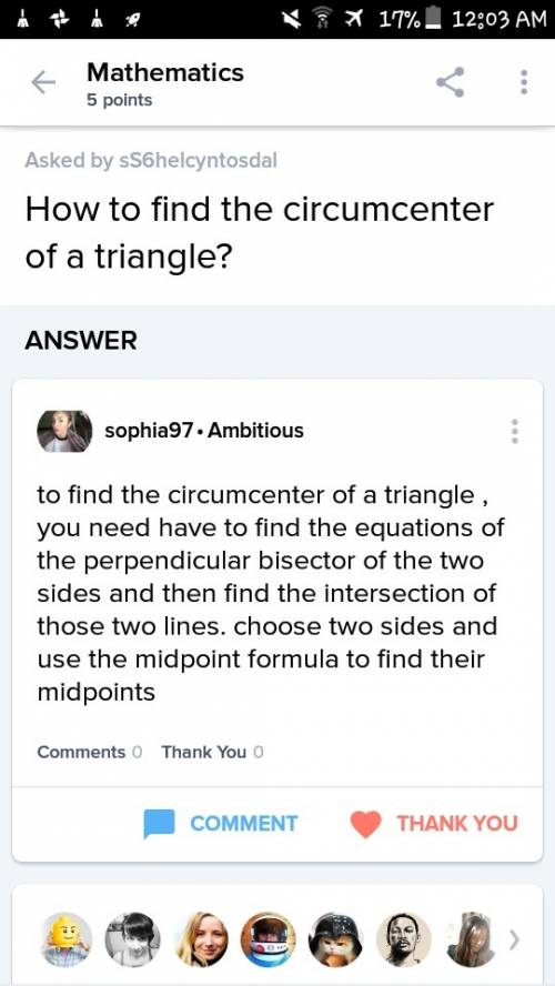 How to find circumcenter of a triangle