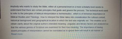 How to interpret the bible:  an introduction to hermeneutics beville?
