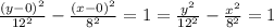 \frac{(y - 0 )^2}{12^2} - \frac{(x - 0 )^2}{8^2} = 1 = \frac{y  ^2}{12^2} - \frac{x  ^2}{8^2} = 1
