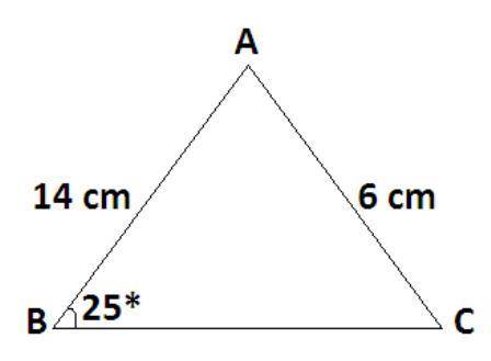 URGENT! Find the measure of angle C, to the nearest tenth of a degree, for a triangle ABC, where c=1