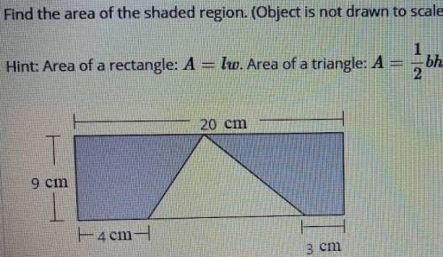Find the Area of the Shaded Region. Triangle A = bh/2. Rectangle A = bh * 11 ft 6 ft 4 ft Help me pl
