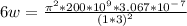 6w = \frac{\pi^2 * 200*10^9 * 3.067*10^-^7}{(1 * 3)^2}