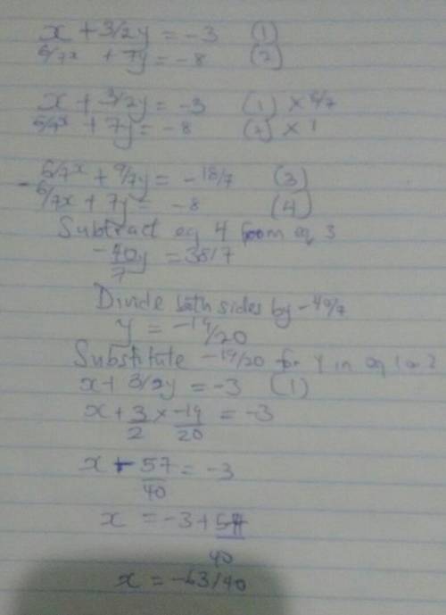 SOLVE USING ELIMINATION *20 POINTS*

1. 3x - y = 28 3x - y = 14a. (8,-4) b. (-7,7)c. (7,-7)d. (-4,8)