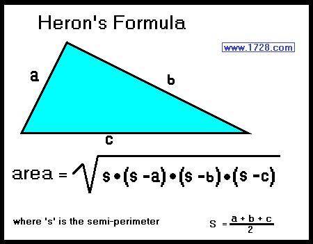 Find the area of this triangle. round to the nearest tenth
