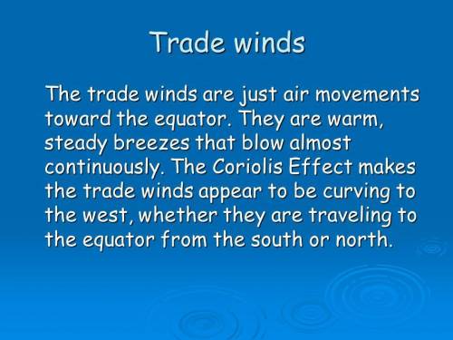 List five characteristics of the north east trade winds in Ghana.